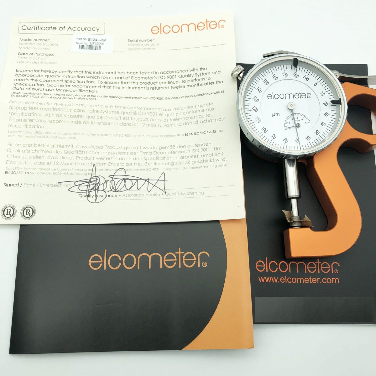 Đồng hồ đo độ nhám elcometer 124